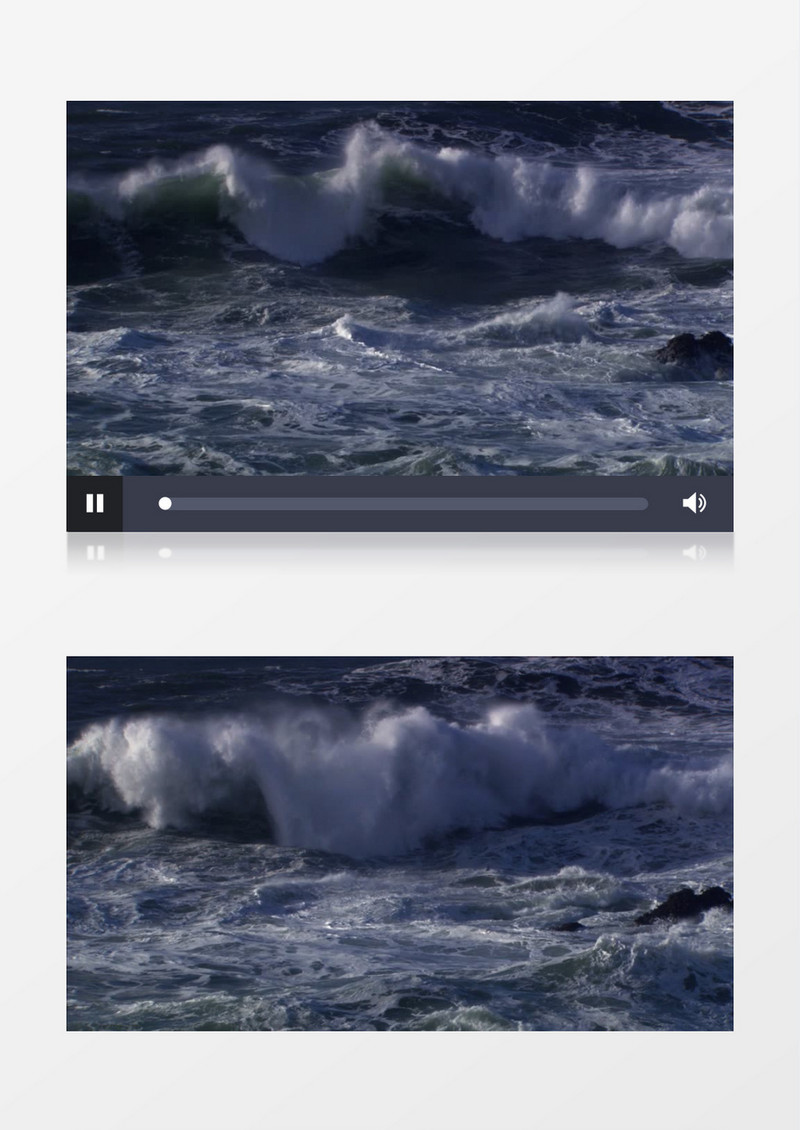 自然景观海浪实拍视频