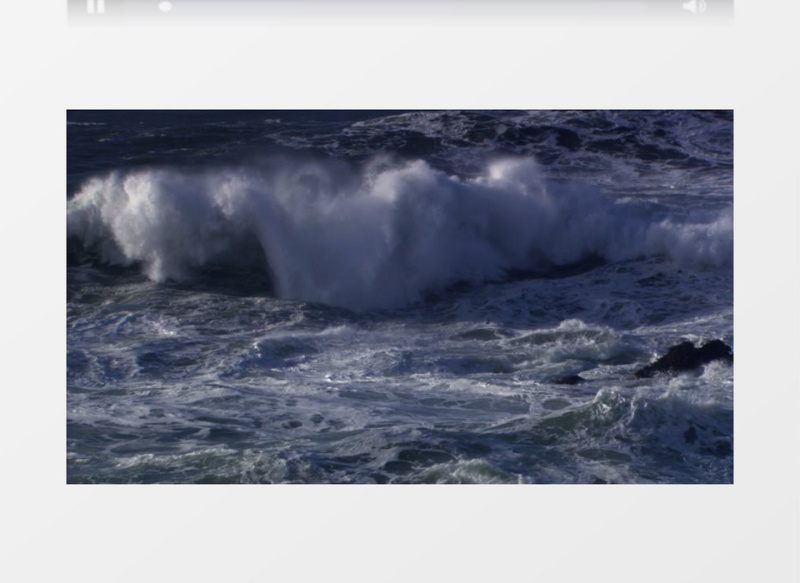 自然景观海浪实拍视频