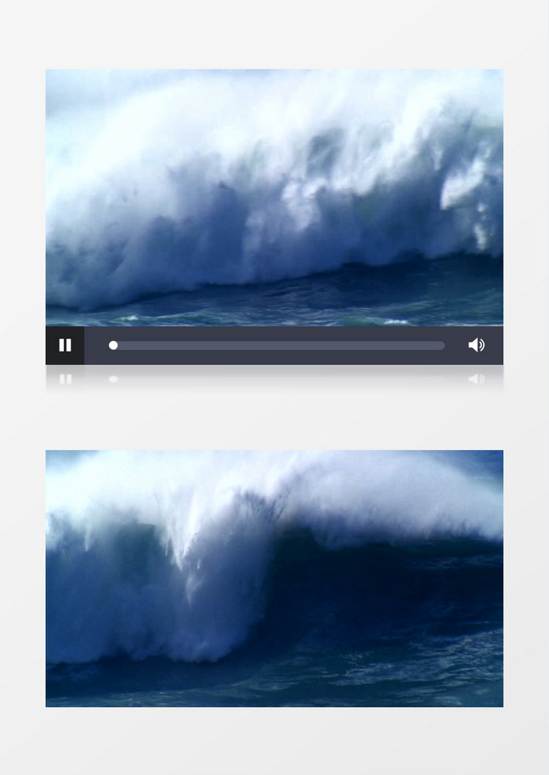 海浪翻腾实拍视频