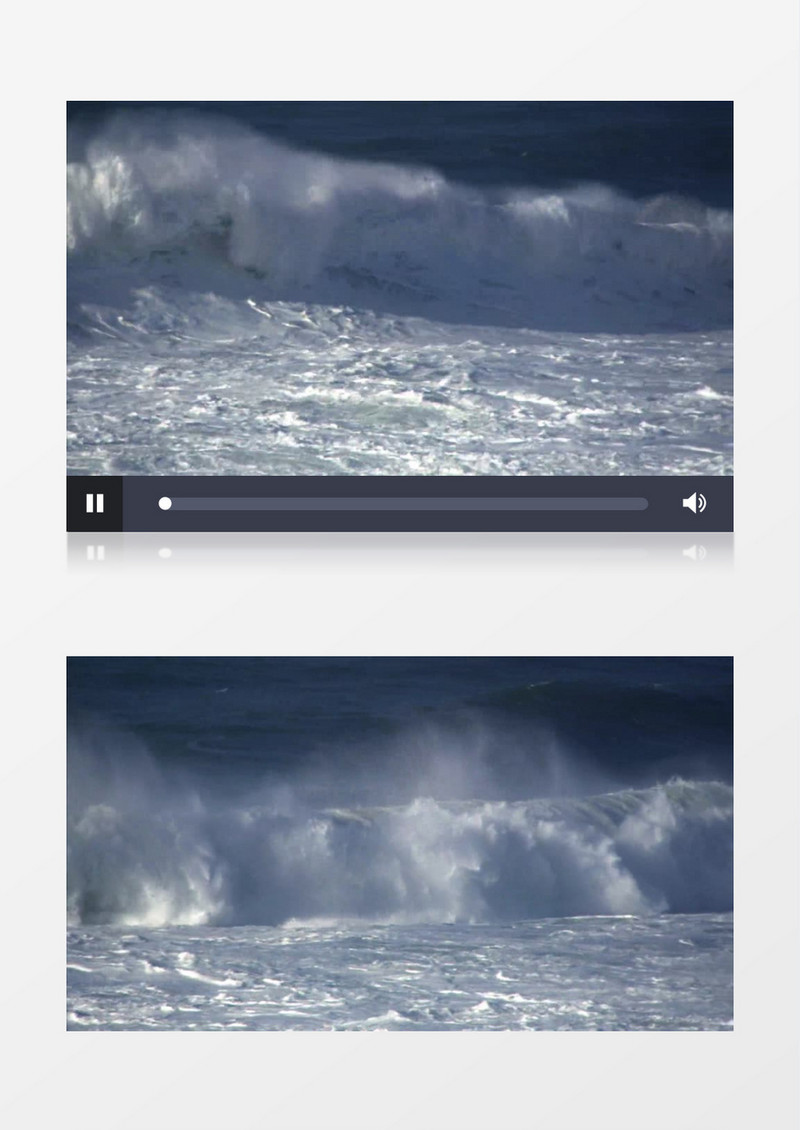 海浪朵朵实拍视频