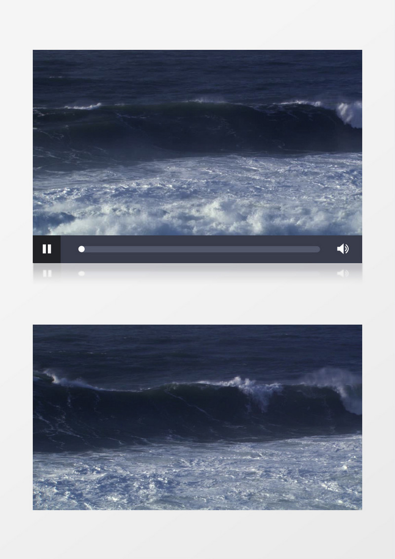 海浪翻腾实拍视频