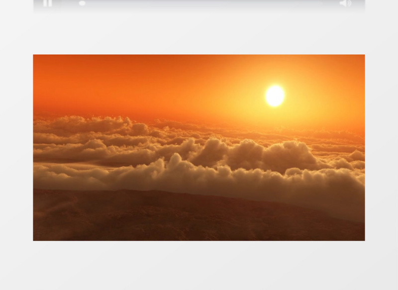 夕阳余晖下的汹涌云层背景视频素材