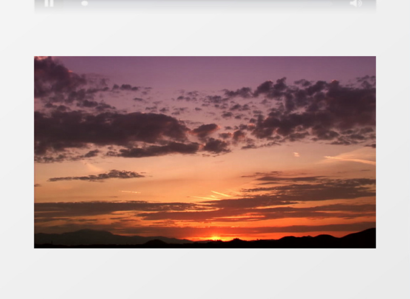 夕阳余晖下的壮丽景象背景视频素材