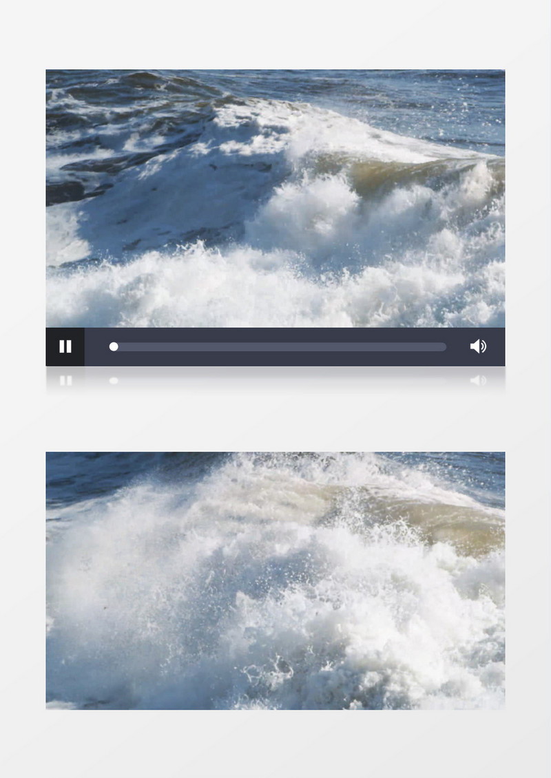 特写海浪实拍视频
