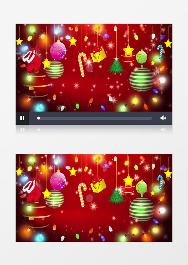    温馨美丽喜庆的圣诞节背景视频