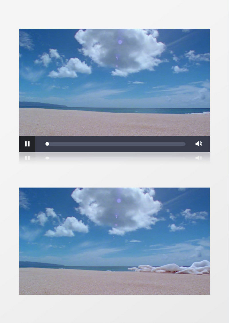 海边浪花奔涌实拍视频素材