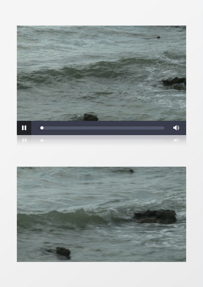 海浪汹涌实拍视频