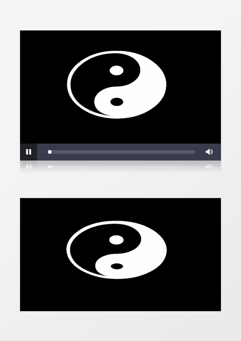 黑白太极背景视频素材