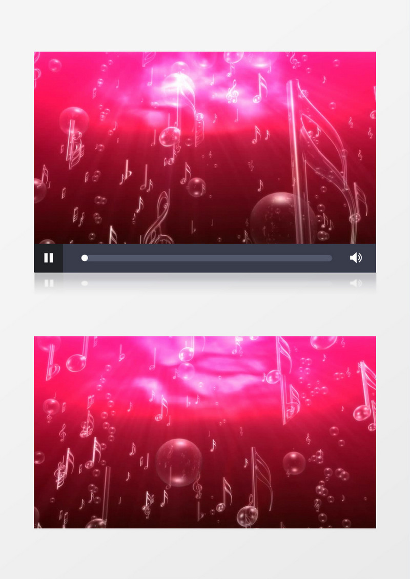 音符泡沫3D循环舞台背景视频