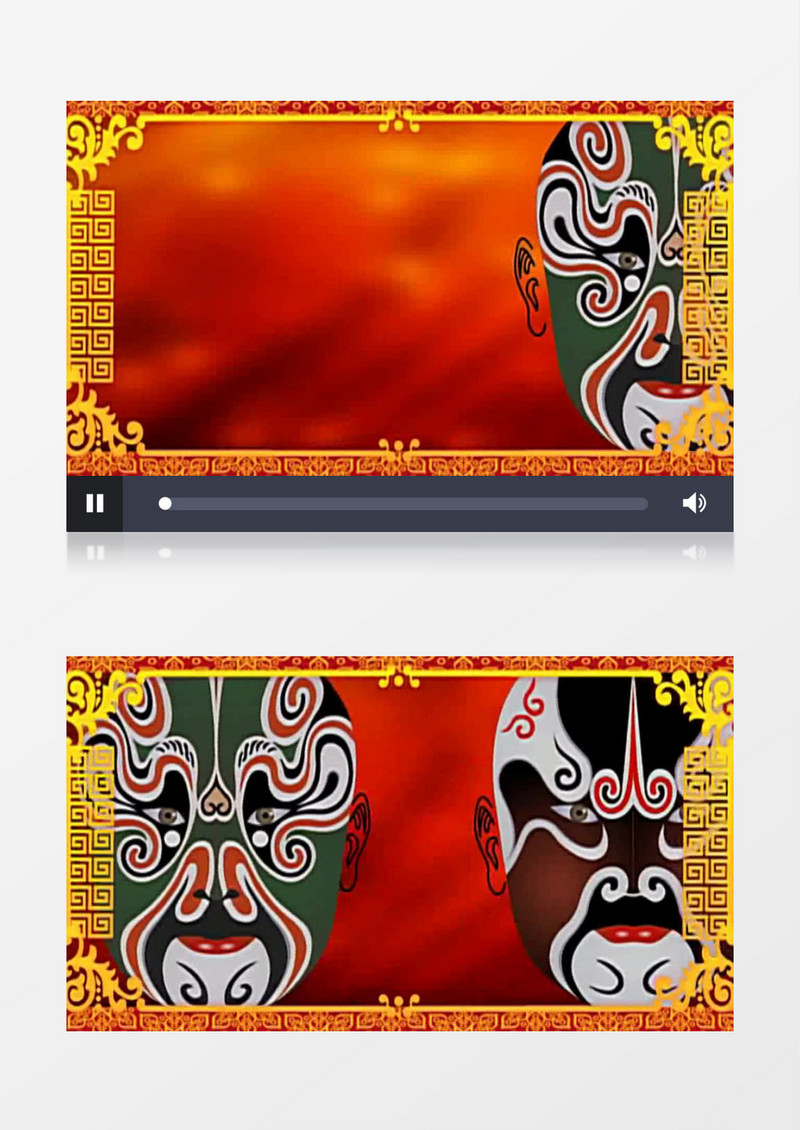  京剧戏曲脸谱变脸背景视频素材