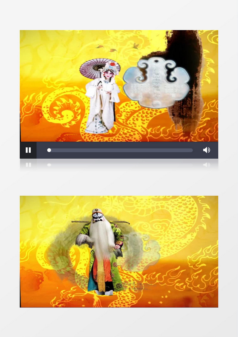 京剧戏曲脸谱展示视频素材