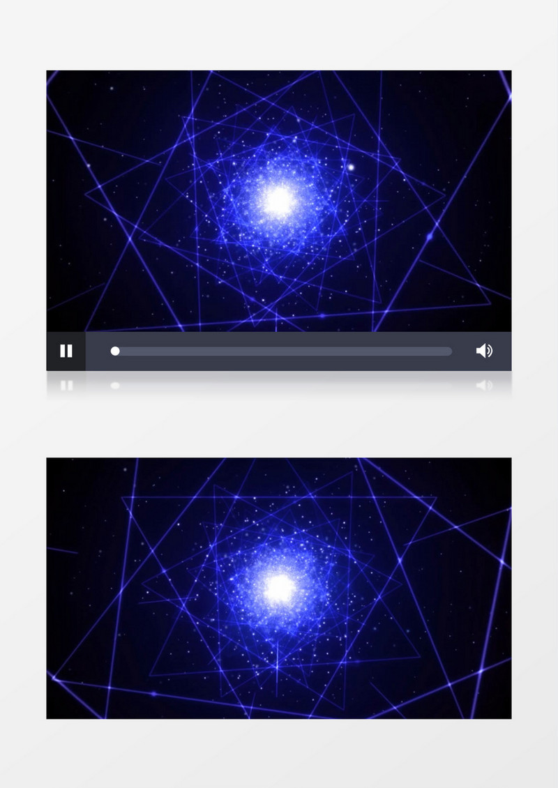 动画动态动感经典光效激光几何图形蓝背景视频素材
