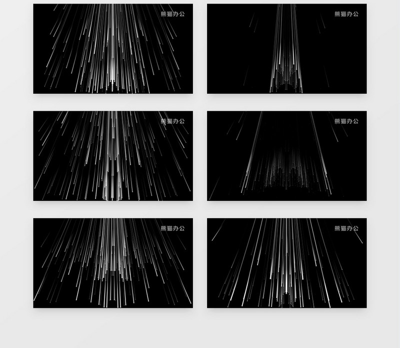 动画动态动感经典炫酷白色光柱光效背景视频素材