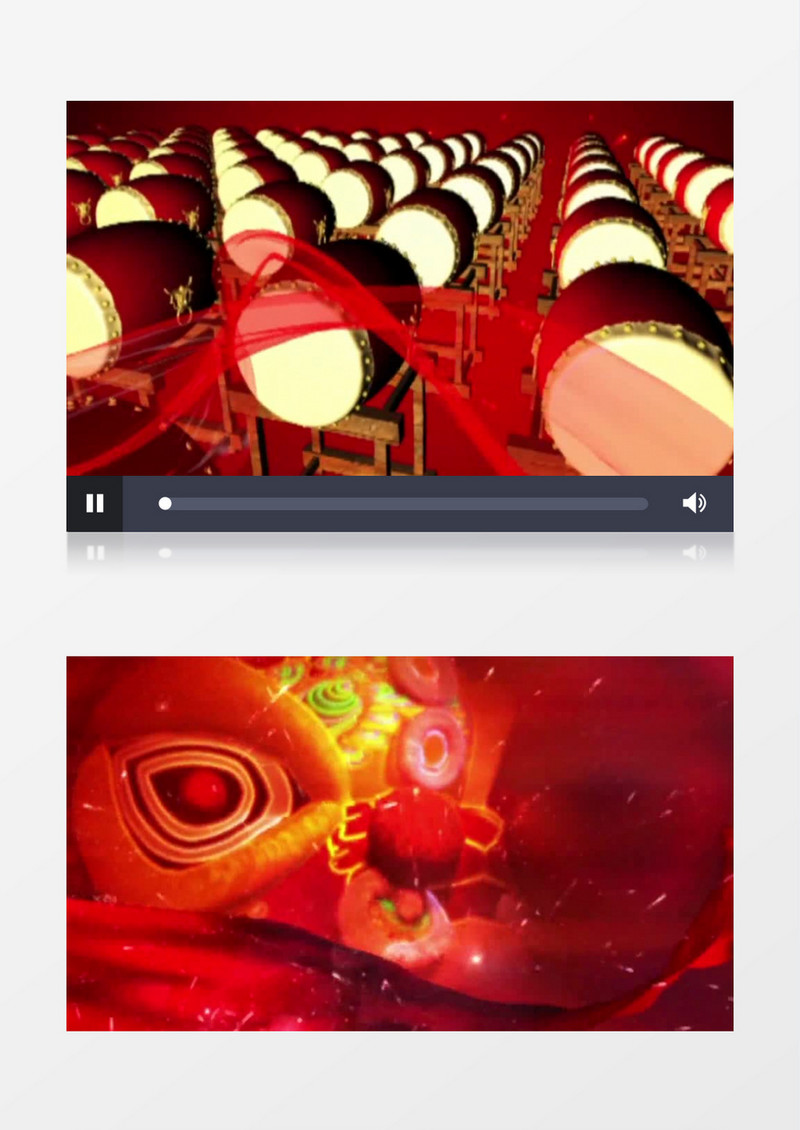 喜庆中国凤鼓视频背景