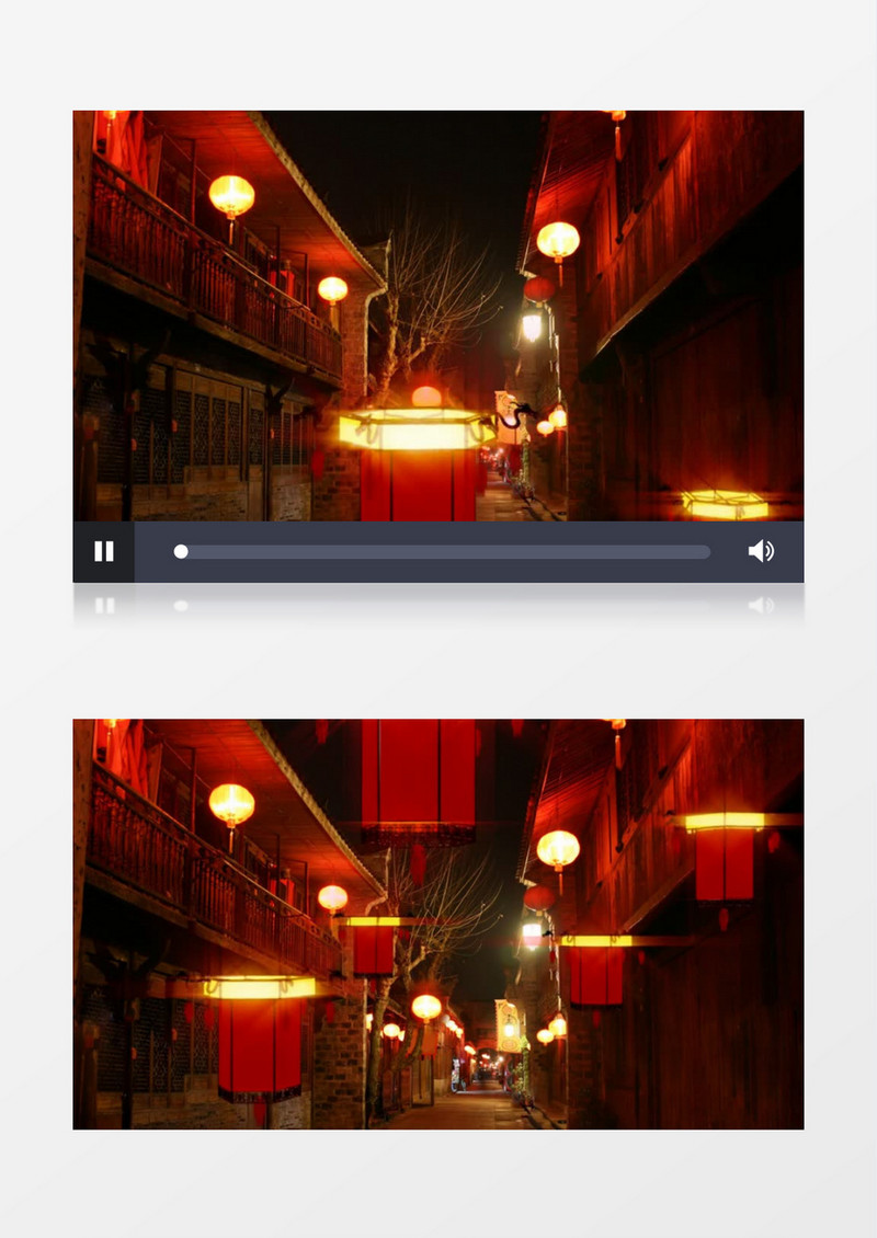 唯美夜色元宵灯笼背景视频