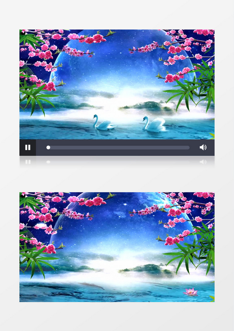 唯美夜色梦七夕(有音乐)背景视频