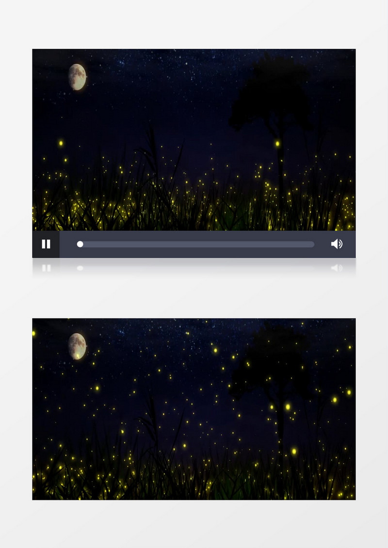 唯美萤火虫夜色背景视频