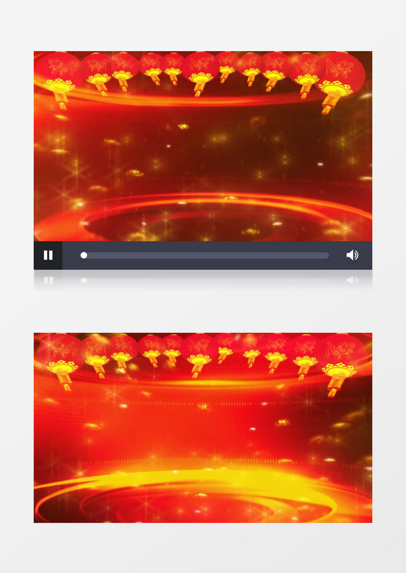 红色灯笼新年晚会背景视频