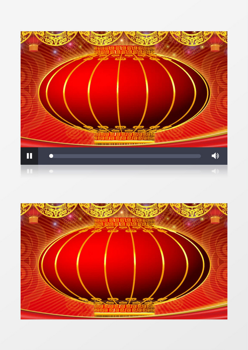 春节喜庆大红灯笼背景视频