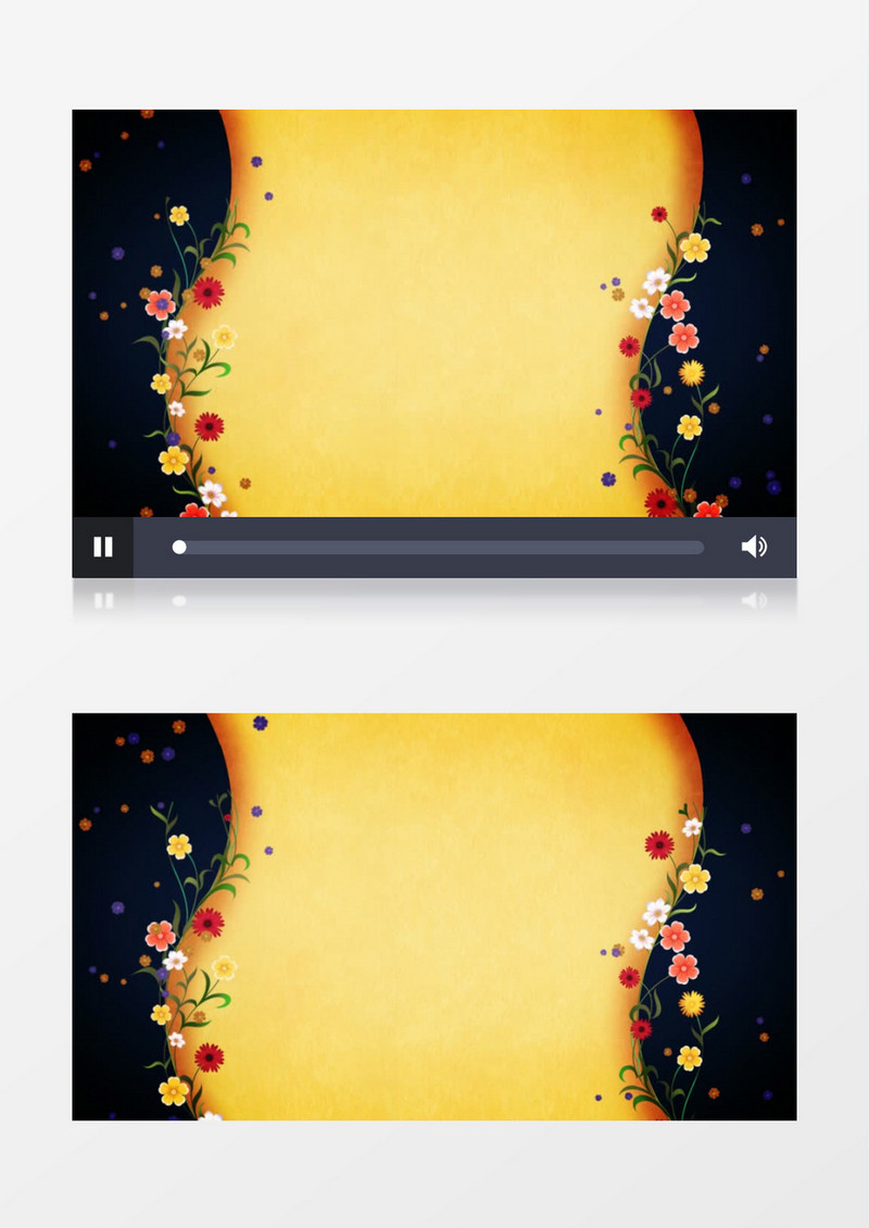 清新简约花朵藤蔓背景视频素材