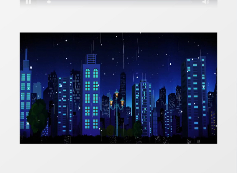 动态夜晚城市雨滴mov视频素材