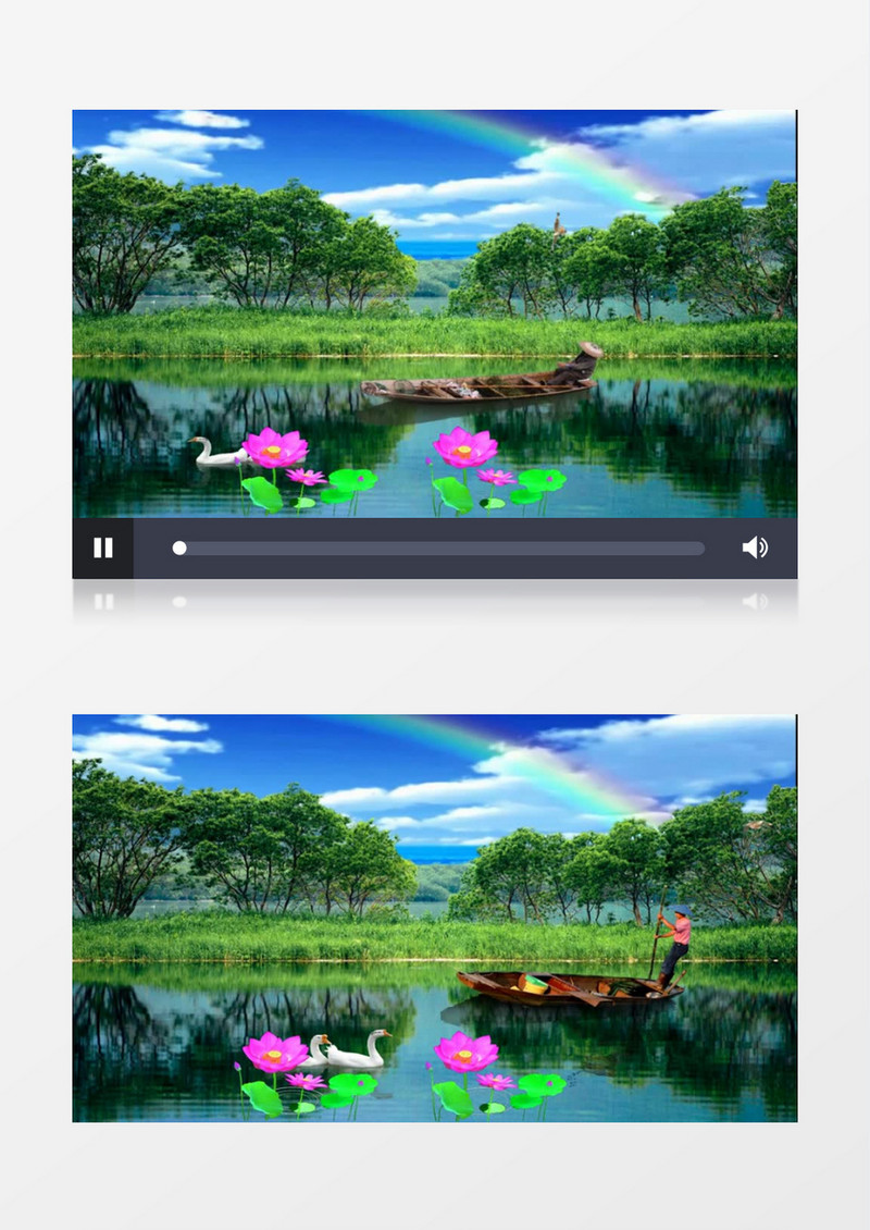 欢快卡通森林(音乐)背景视频素材