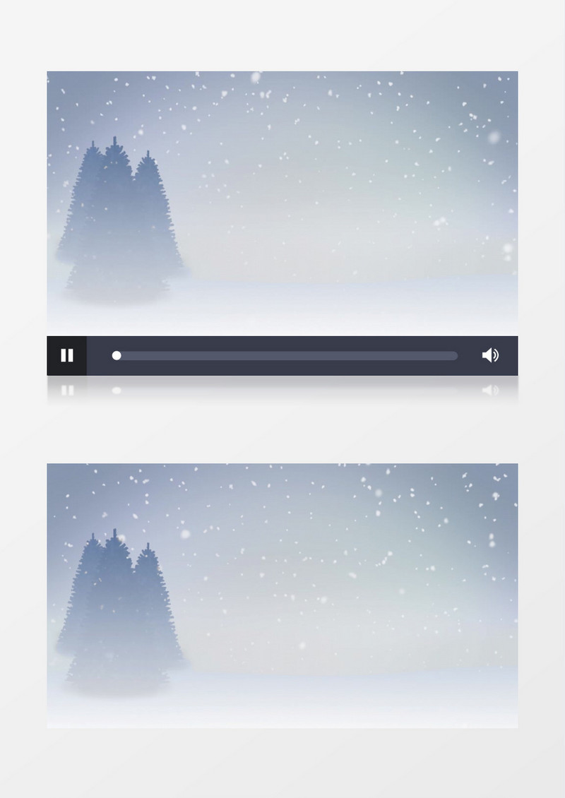 大雪纷飞的圣诞背景视频素材