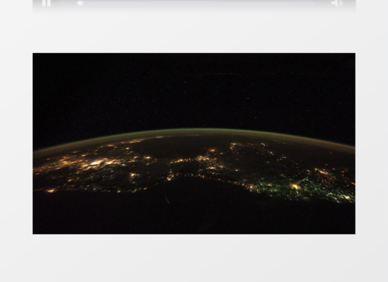 夜晚卫星地球灯光航拍实拍视频素材