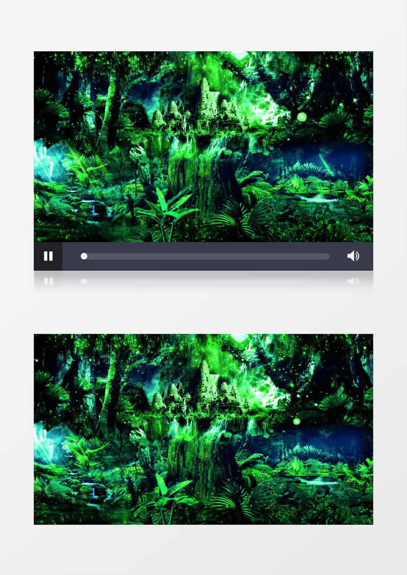 唯美神秘宁静森林(音乐)背景视频素材