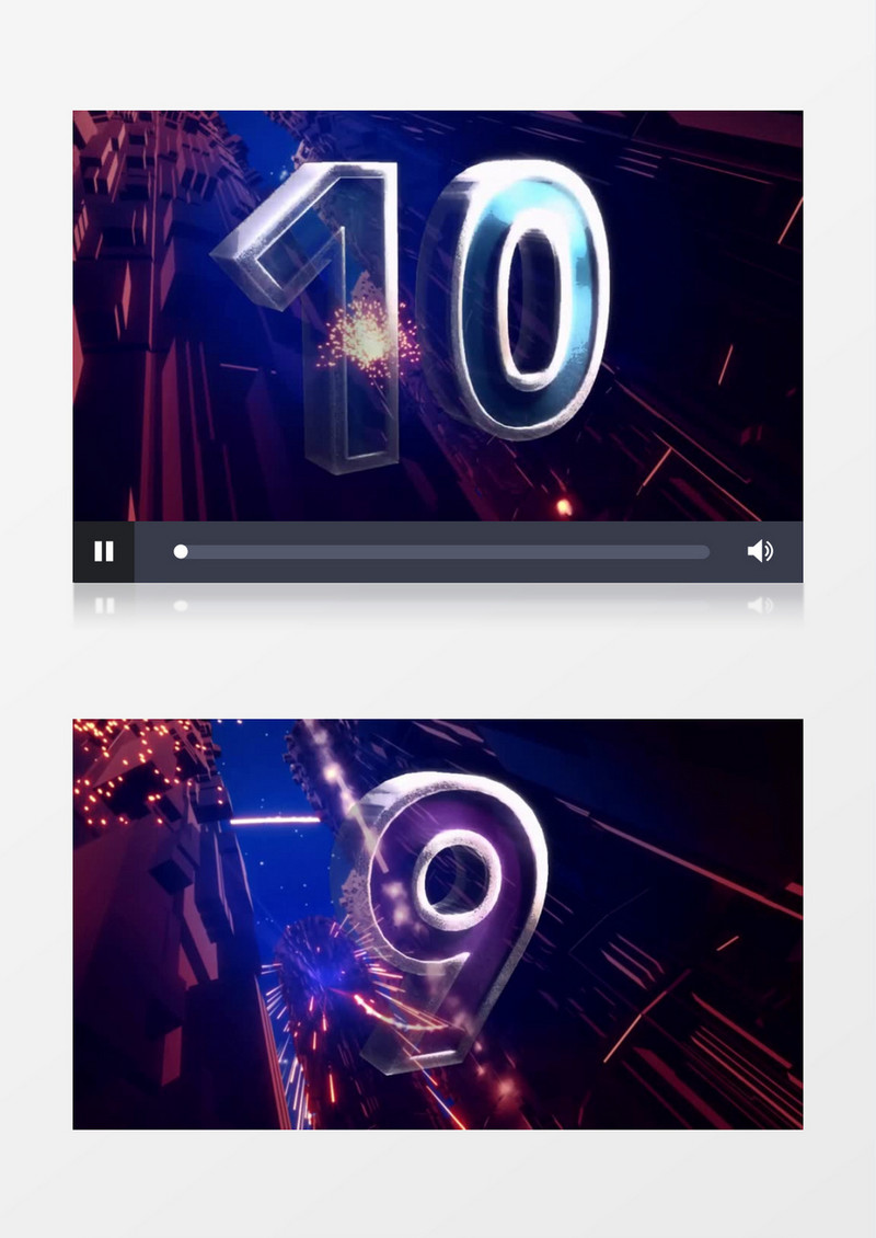 3D数字开场炫酷背景视频素材