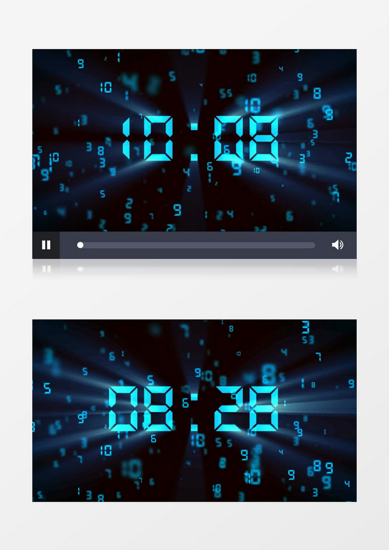 科技数字化倒计时视频素材