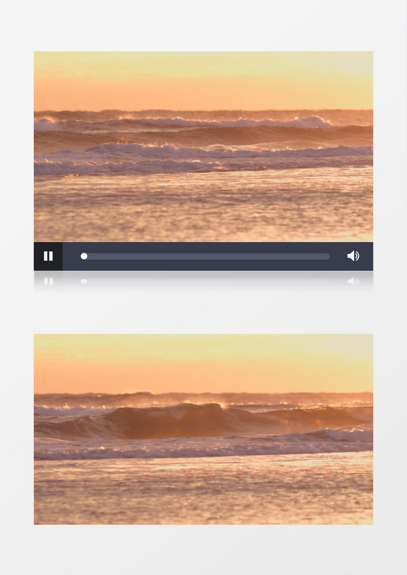 近距离特写海浪背景视频素材