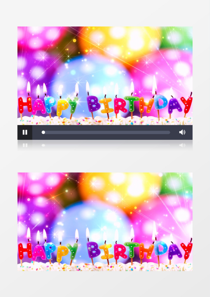 温馨生日蜡烛背景视频素材