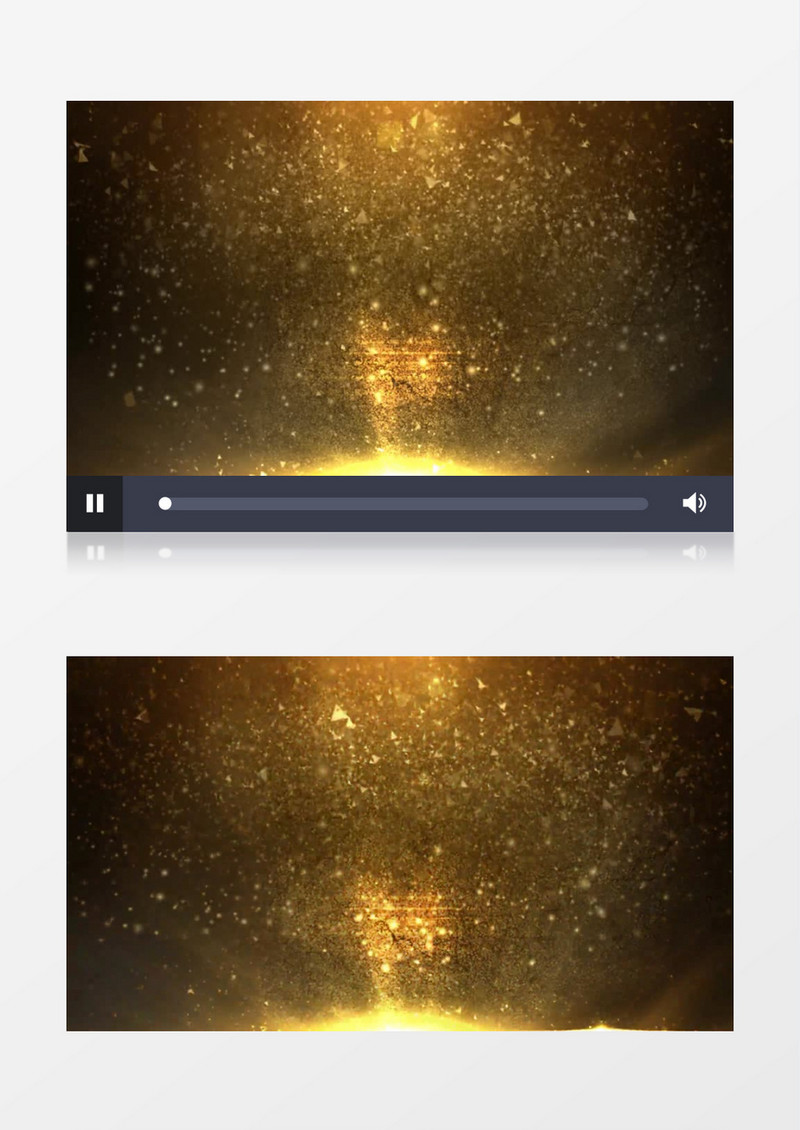 金光闪闪飘落微粒子背景视频素材