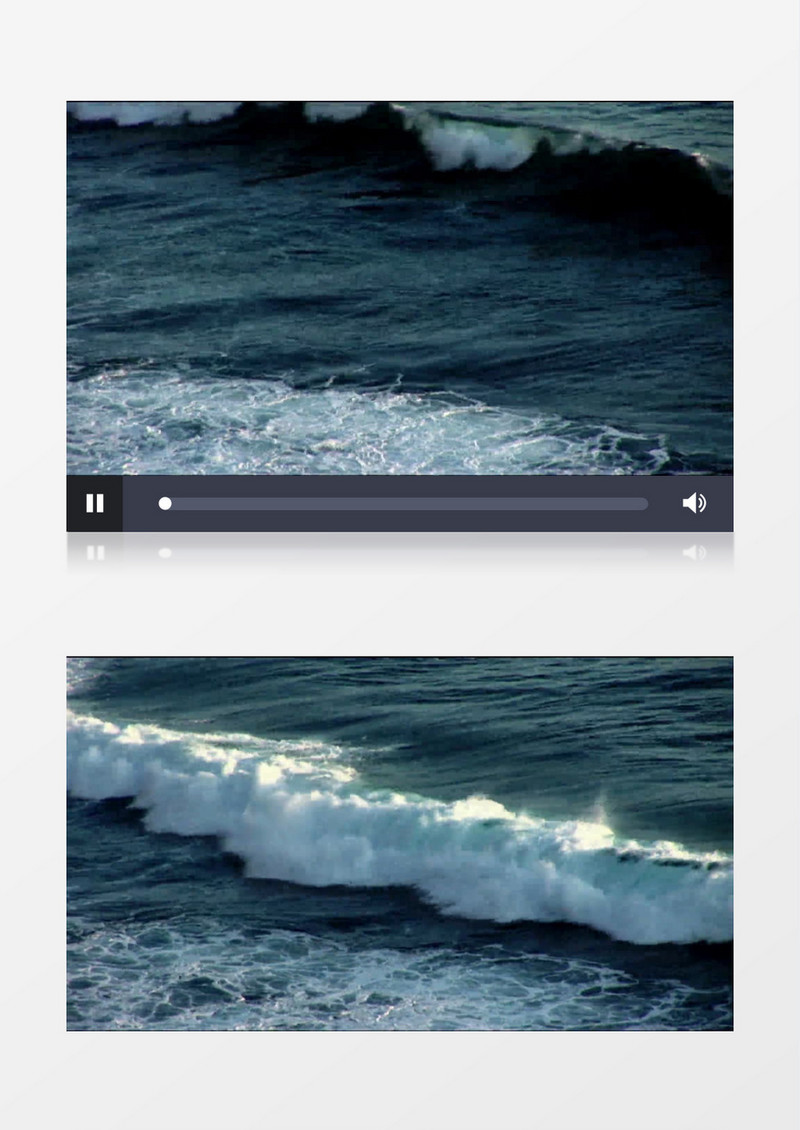 特写实拍海浪背景视频素材