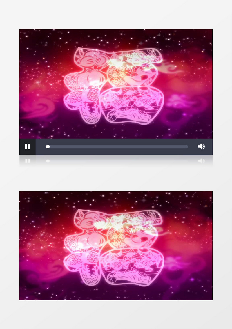 梦幻星空福字背景视频