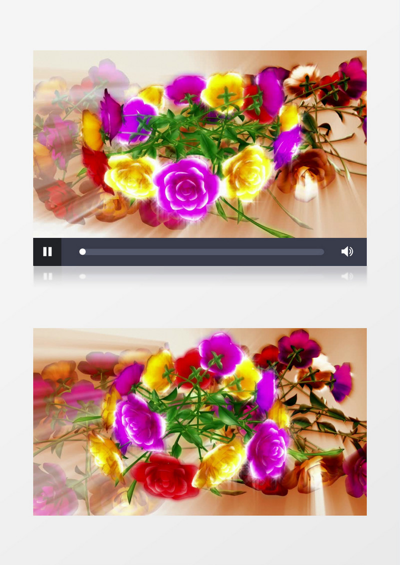 颜色艳丽的美丽花束视频素材