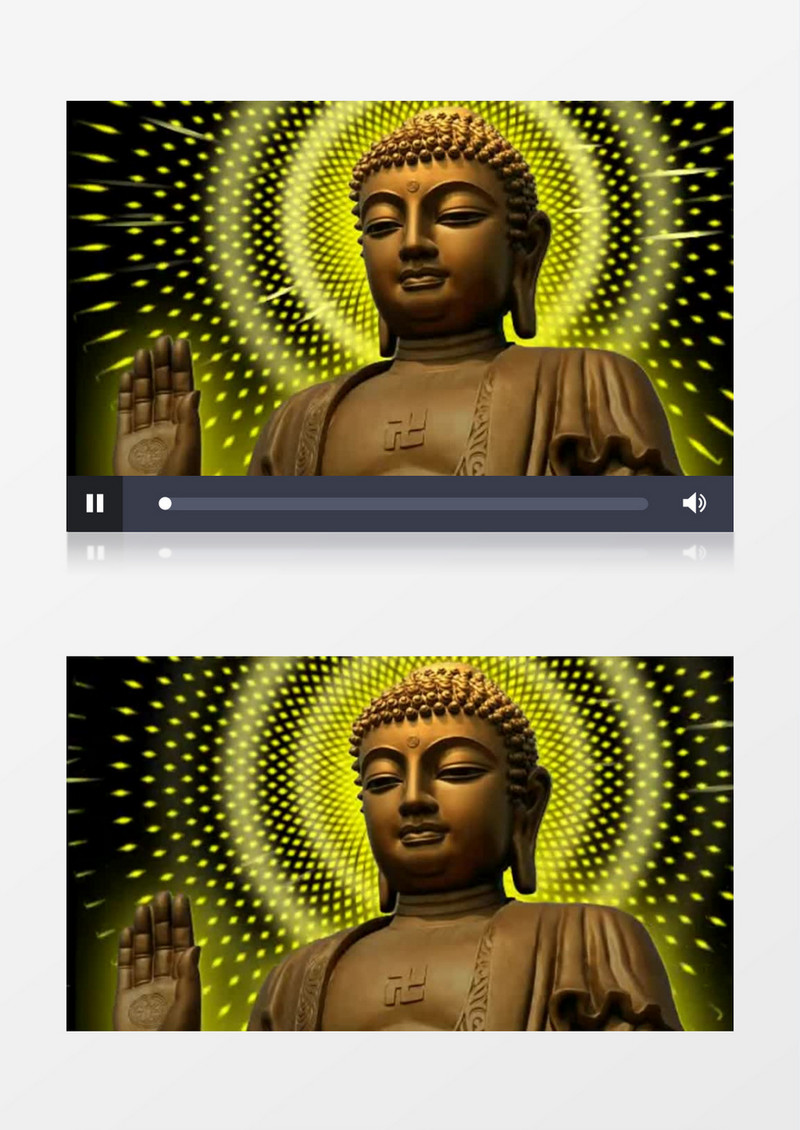 动画动态佛祖佛光万丈背景视频素材