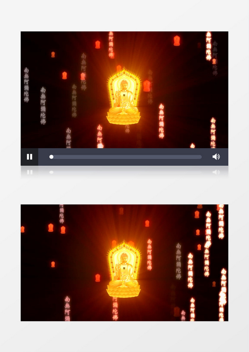 动画动态金佛背景视频素材