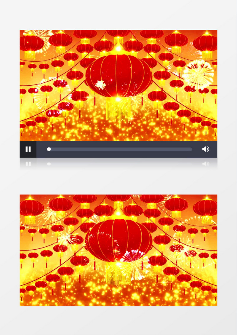 喜庆红灯笼背景视频