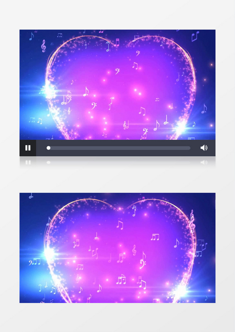 唯美浪漫爱的音符视频素材