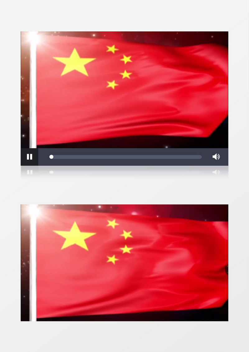 五星红旗在飞扬视频素材