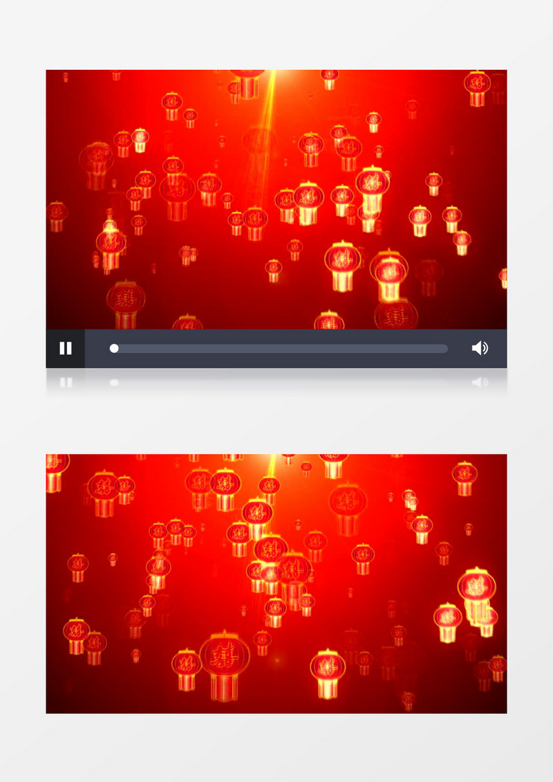 动感灯笼飘舞婚礼晚会背景视频