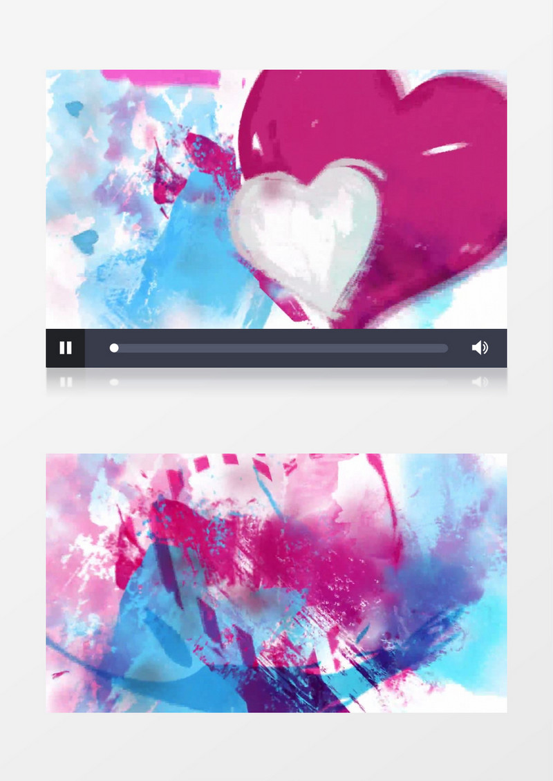 浪漫缤纷多彩的心形婚礼背景