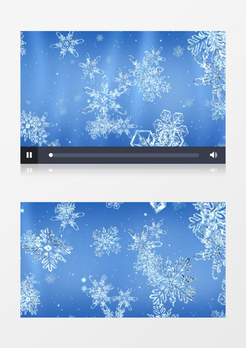 唯美浪漫的雪花背景视频素材