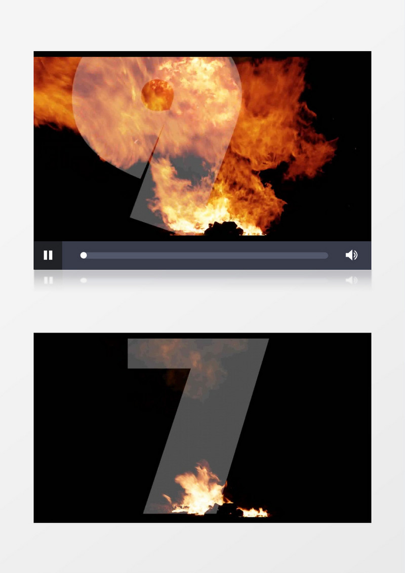 震撼爆炸特效10秒倒计时视频素材