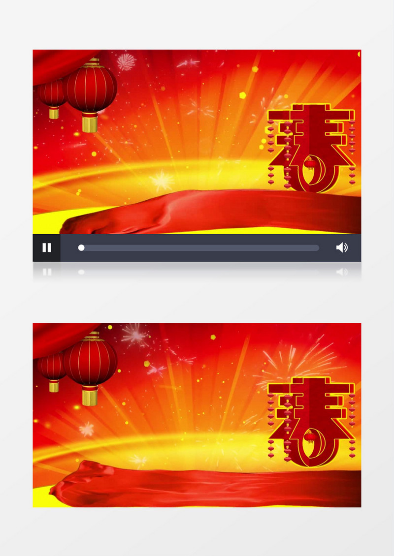 春节喜庆灯笼背景视频