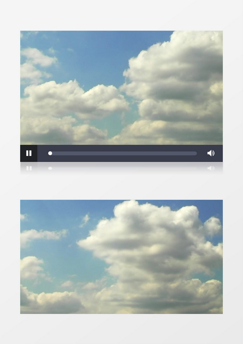 蓝天白云实拍高清视频MP4