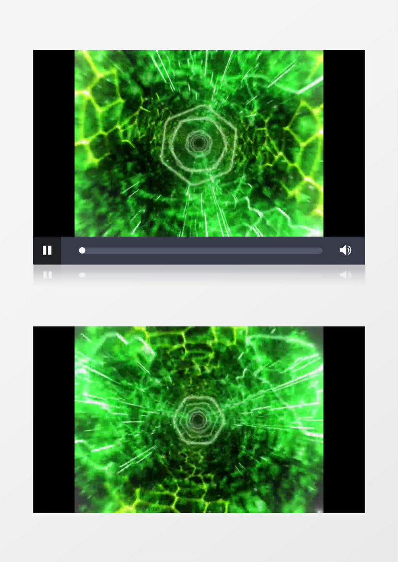 科幻绿色隧道穿梭背景视频素材