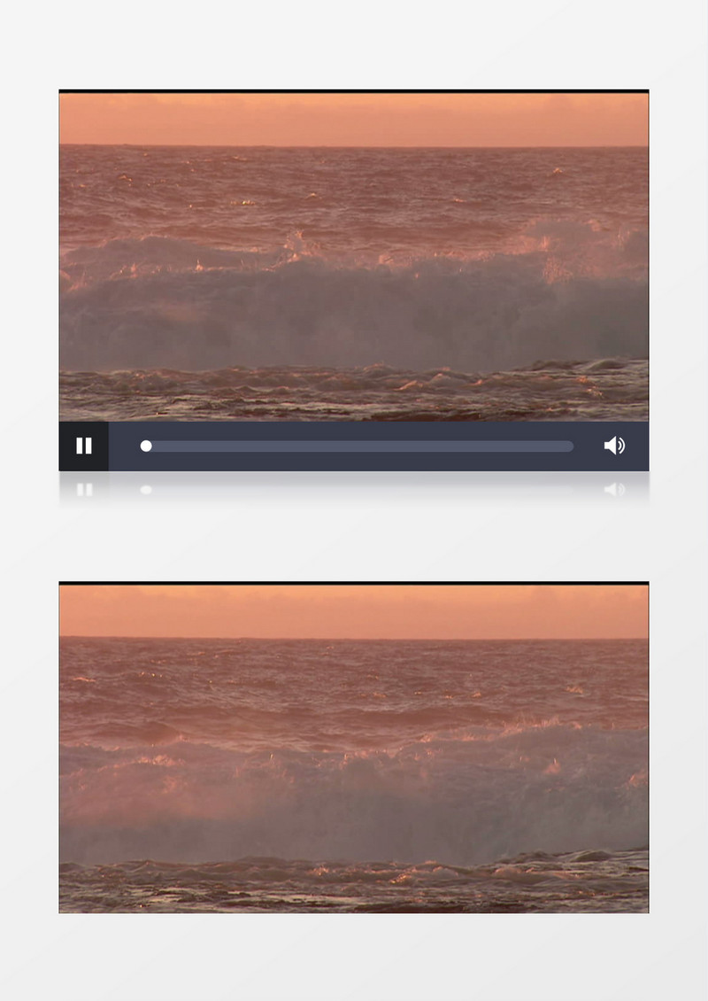 近距离特写海浪浪花背景视频素材